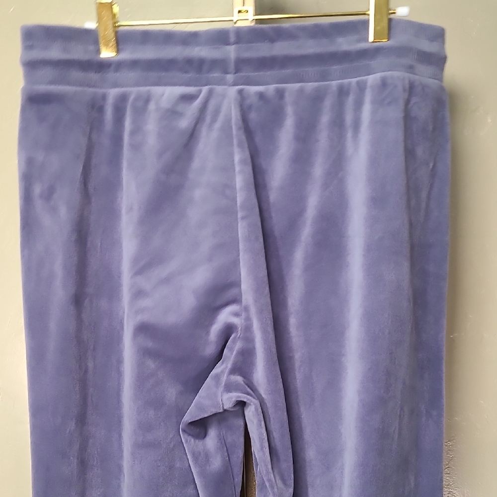 Bebe Sport Lavender Gray Velour Hoodie and Joggers Set Large - Picture 14 of 16